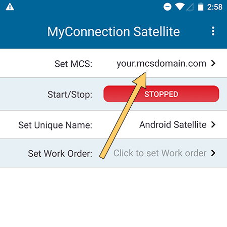 Set MCS parent click
