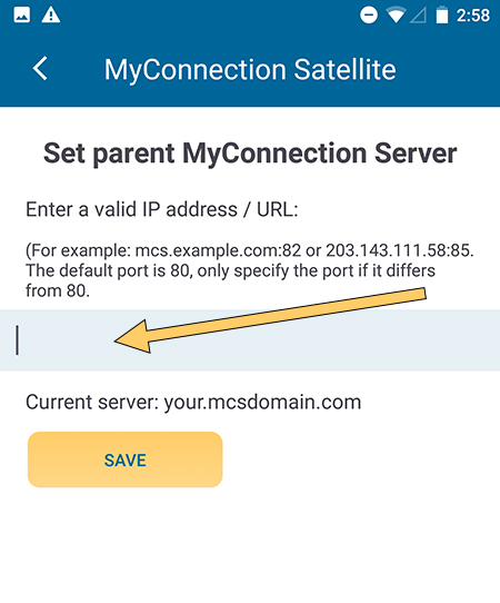 Set MCS parent input