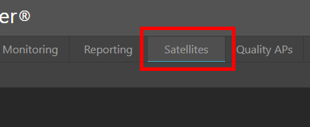 Satellites tab in MCS