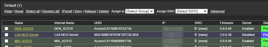 NCS satellite in satellites list