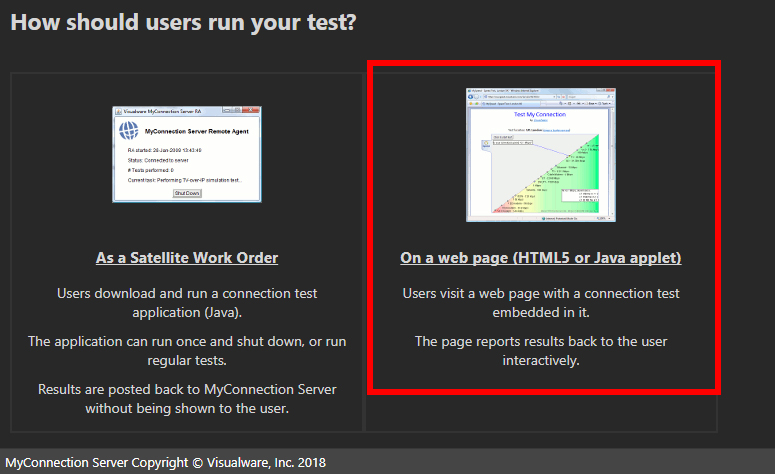 Web Page publish option