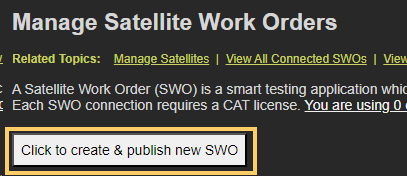 Manage link in Tools menu
