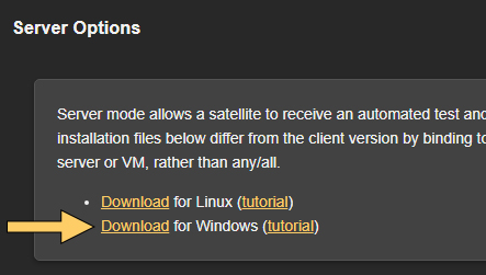 Windows server download link