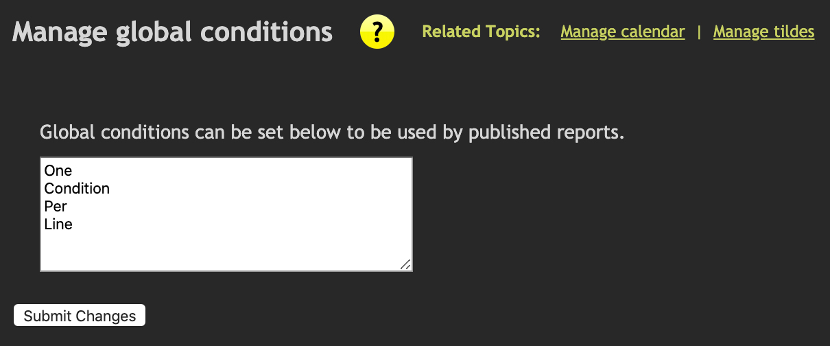 Add or remove a condition