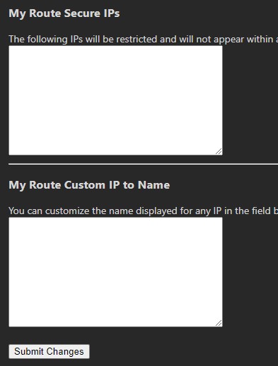 Route testing IP rules and alias configuration